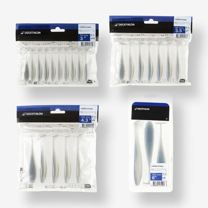Immagine prodotto Caperlan Gummiköder Yubari Fatshad mit Lockstoff Blaurücken (9 cm)