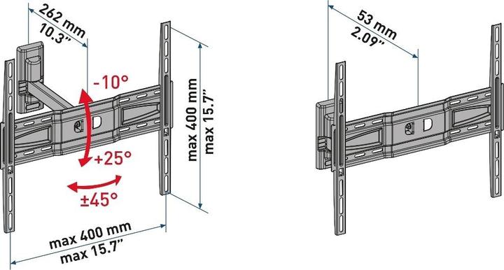 Produktbild Meliconi TVWandhalterung für 4050 (Wand, 55", 25 kg)