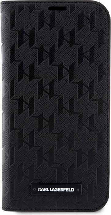 Produktbild Karl Lagerfeld iPhone 14 6.1 Saffiano Monogram bookcase (Apple iPhone 14, Apple iPhone 13)