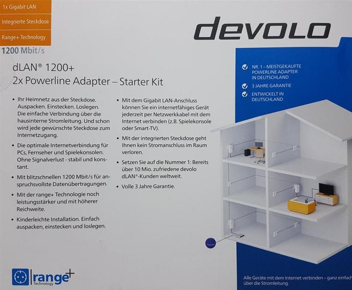 Produktbild Devolo dLAN 1200+ Starter Kit (1200 Mbit/s)