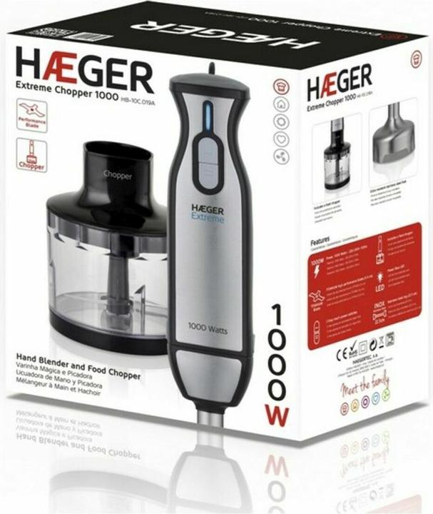 Produktbild Haeger Extreme Chopper - Staafmixer (EU-Stecker)