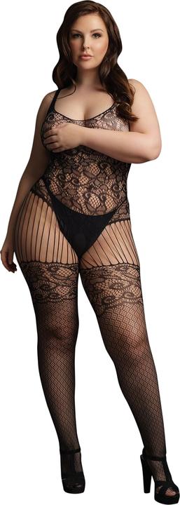 Produktbild Le Désir Lace and Fishnet Bodystocking - OSX (4XL)