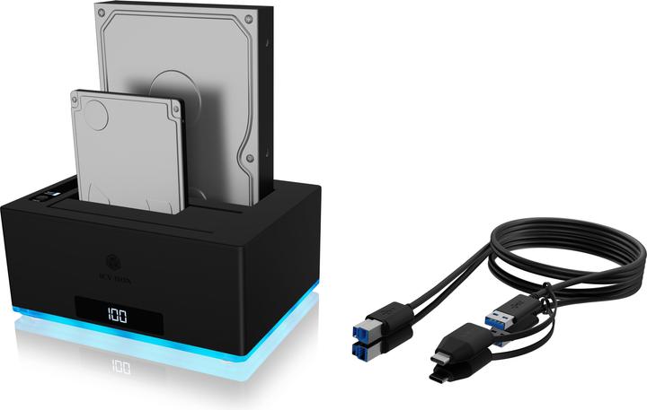 Produktbild Icy Box Docking- & Klonstation (USB-B, 1 Ports)