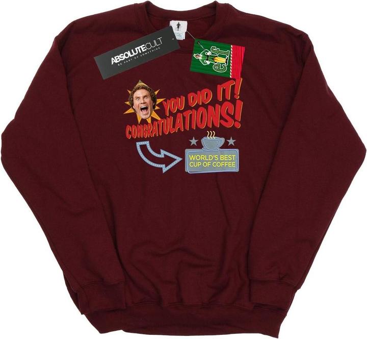 Elf World's Best Coffee Sweatshirt (XL)