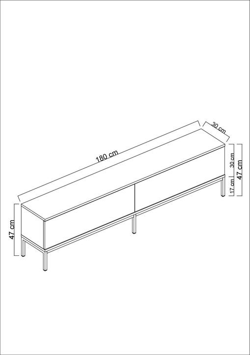 Image du produit Skye Decor Malio (180 x 47 x 30 cm)