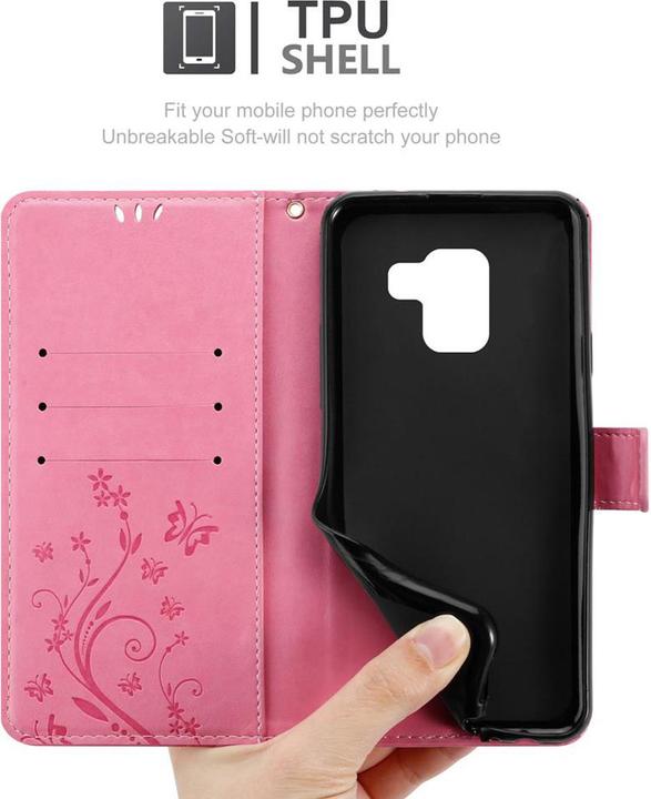 Immagine prodotto Cadorabo Copertina del libro a fiori (Samsung Galaxy A8 (2018))