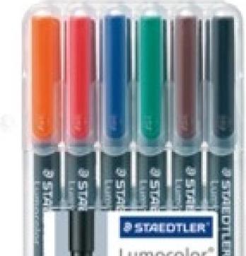 Actual product image Staedtler Lumocolor permanent (Multicoloured, 1 mm, 6 x)