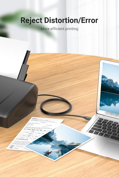 Immagine prodotto Vention Cavo USB 2.0 da A a B COQBG 1,5 m (nero) (1.50 m, USB 2.0)