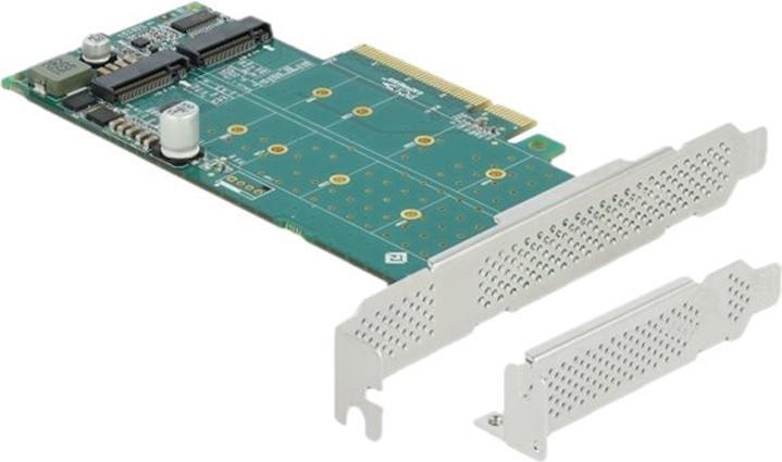 Produktbild Delock PCI Express x8 Card to 2 x internal NVMe M.2 Key M