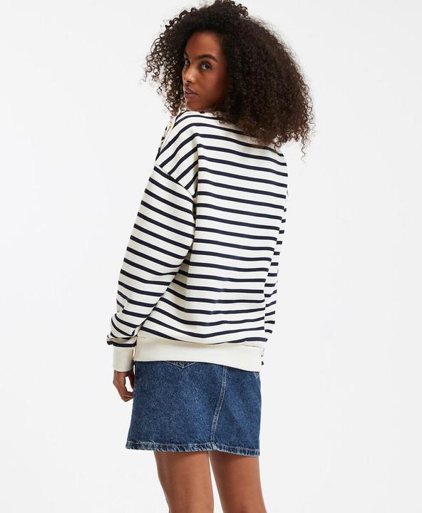 Produktbild La Redoute Collections Gestreiftes Sweatshirt mit geknöpfter Schulter (M)
