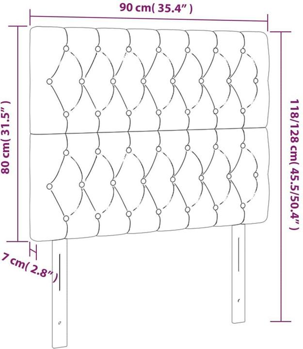 Image du produit VidaXL Mathew (90 x 7 x 78/88 cm)
