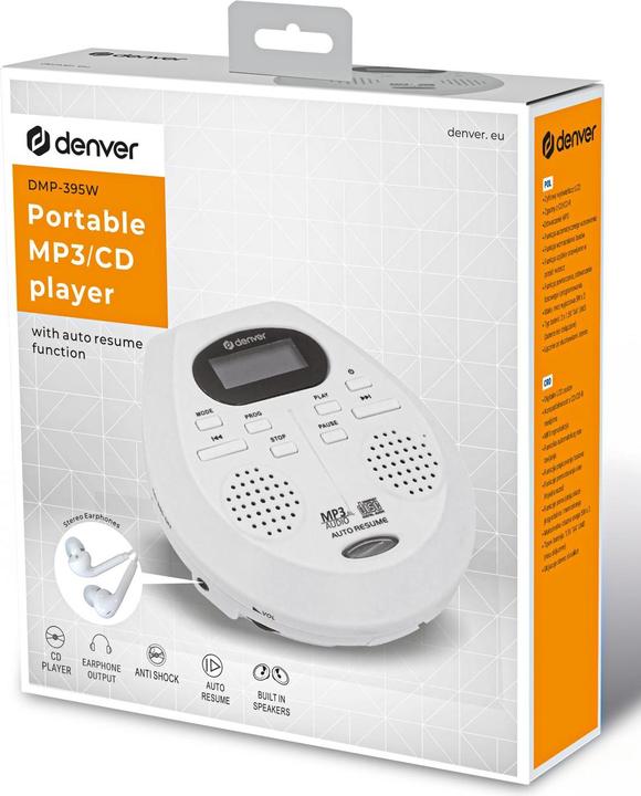 Produktbild Denver DMP-395W Baltas
