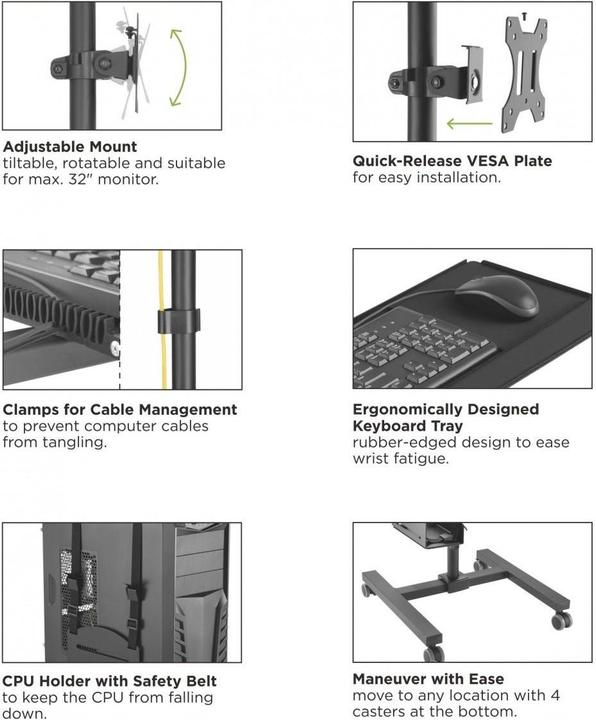 Produktbild Maclean MC-793 (Standfuss, 32")