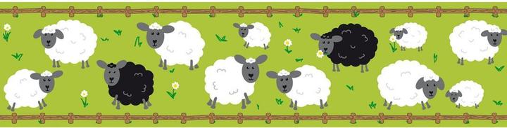Immagine prodotto A.S. Création Bella Kids Nursery Sheep Family con pecore carine (15 x 500 cm)