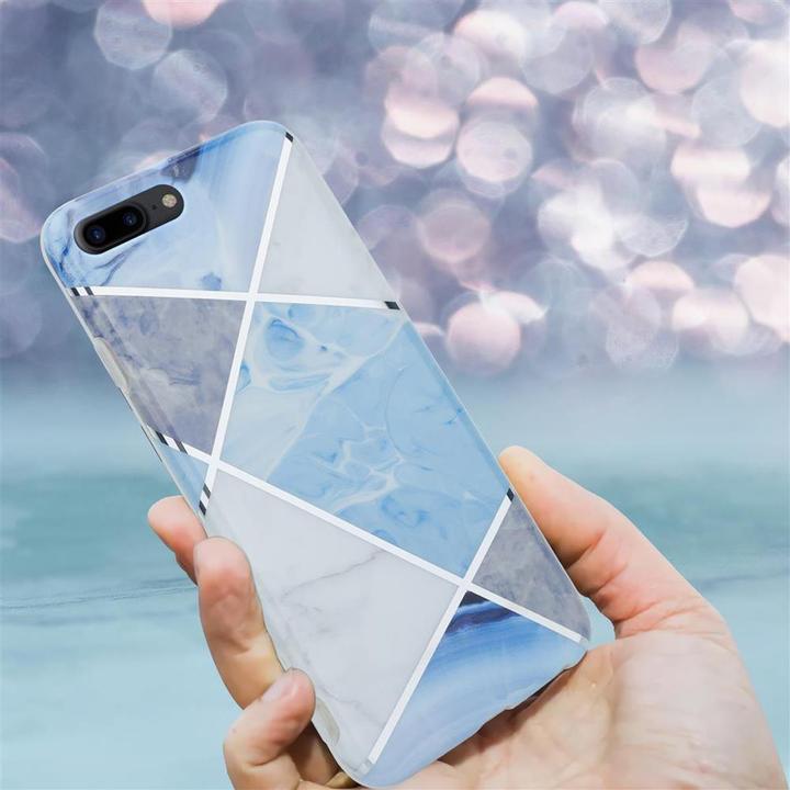 Image du produit Cadorabo Couverture IMD TPU Marbre coloré (Apple iPhone 7 Plus, Apple iPhone 7s Plus)