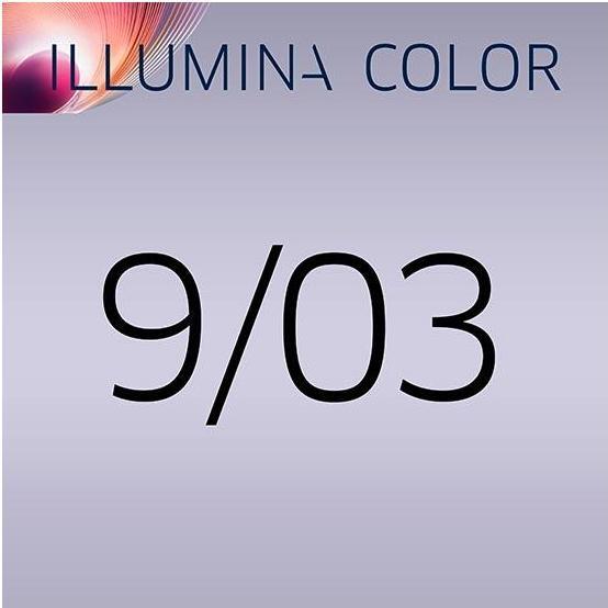 Actual product image Wella Illumina Color (9/03 light blonde nature-gold)