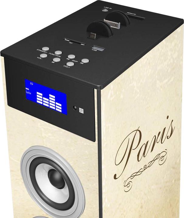 Image du produit Bigben Haut-parleur tour Paris 60W (Fonctionnement sur secteur)