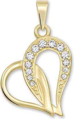 Produktbild Brilio Gold pendant with crystals 249 001 00472