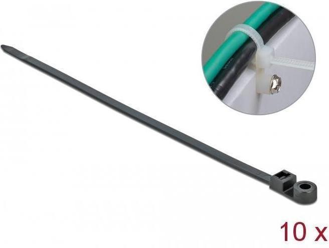 Produktbild Delock Cable Tie with Fastening Eyelet (Kunststoffkabelbinder, 400 mm, 10 Stk.)