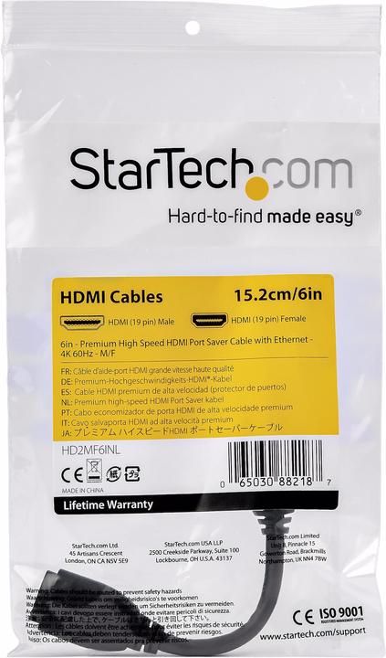 Produktbild StarTech HDMI zu (0.15 m, HDMI)