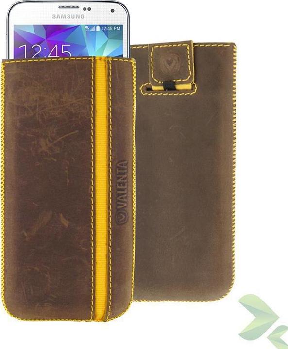 Immagine prodotto Valenta Valencia Pocket Stripe Vintage Valentine - Testa rossa Samsung Galaxy S5, Sony Xperia Z e altri (Samsung Galaxy Ace, Nokia Lumia 1020, Sony Xperia M2, Nokia Lumia 930, Samsung Galaxy S5, Sony Xperia Z)