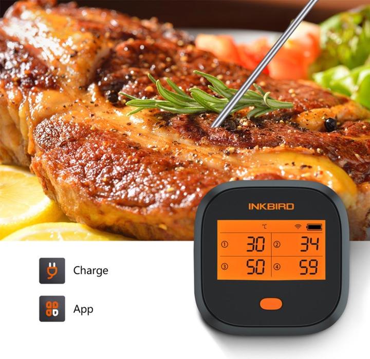 Produktbild Inkbird Wi-Fi Grillthermometer inkl. 4 Fühler