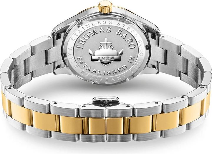 Immagine prodotto Thomas Sabo Damenuhr mit Schmetterlingen Bicolor (Orologio da polso analogico, 34 mm)