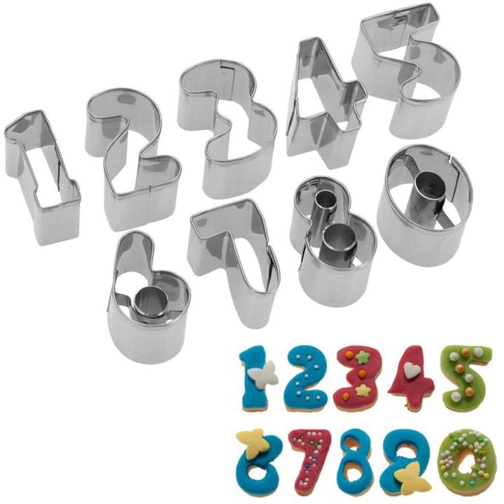 Actual product image Westmark Numbers cookie cutter set 9 pcs