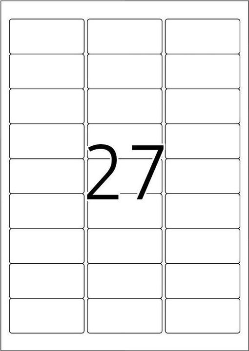 Actual product image HERMA A4 removable name labels
