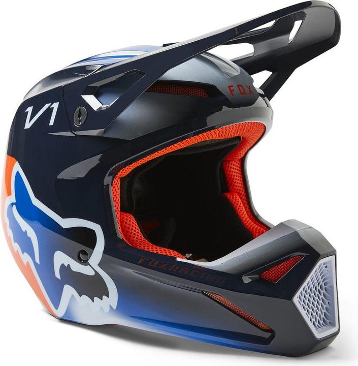 Fox Helmet 23 V1 Toxsyk Dot/Ece Mdnt (59 - 60 cm)
