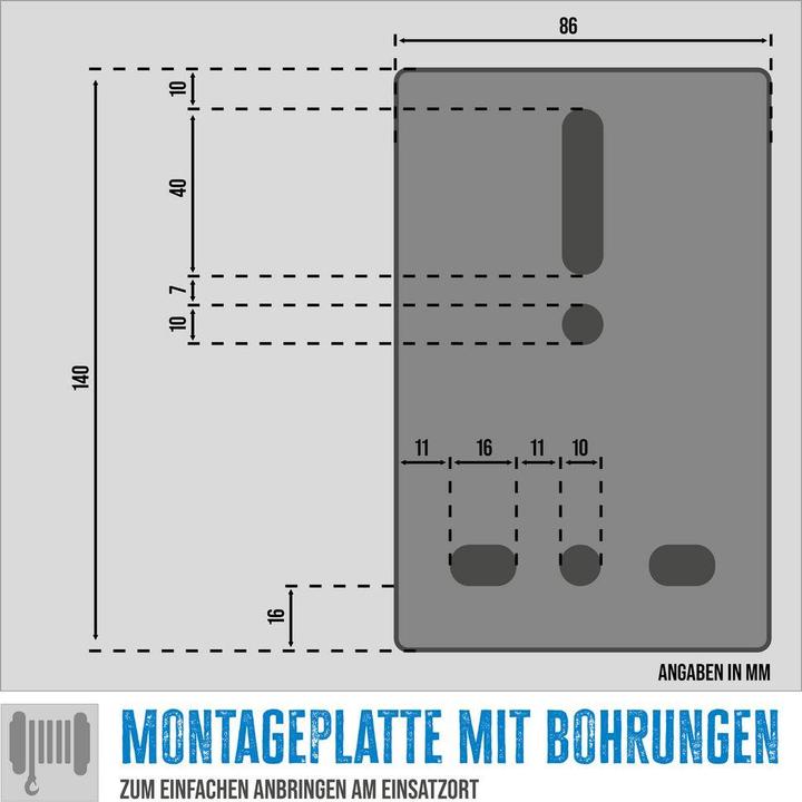 Actual product image Güde Seilwinde 720 Kg 20 M