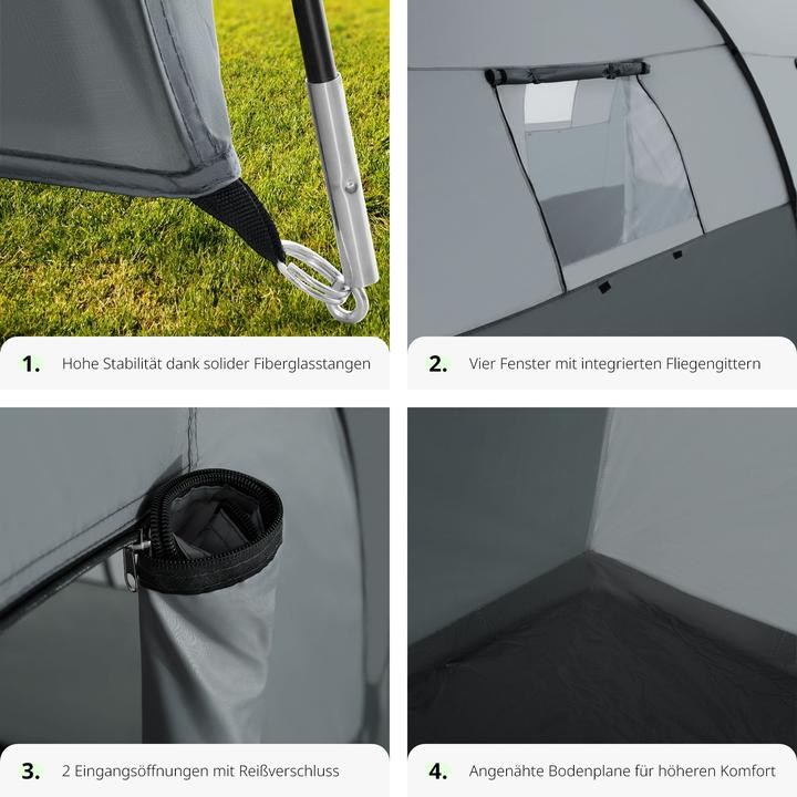 Actual product image tectake Roskilde (Tunnel tent, 7.50 kg, 6 persons)