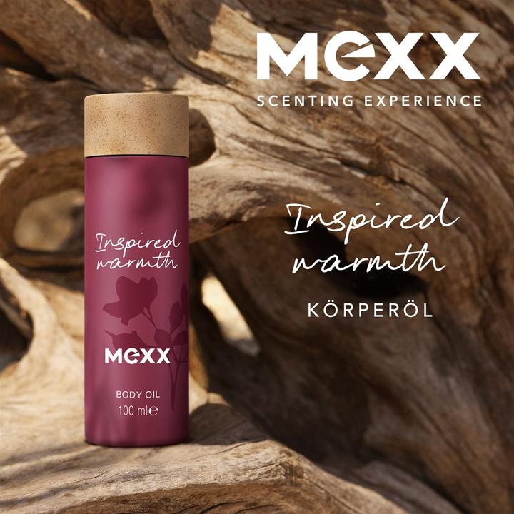 Actual product image Mexx INSPIRED Warmth Body Oil 100 ml (Body oil, 100 ml)