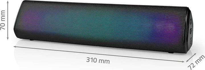 Actual product image Nedis Bluetooth® speaker | max. battery life: 6 hrs | tabletop design | 18 W | stereo | built-in (6 h, Battery operated)