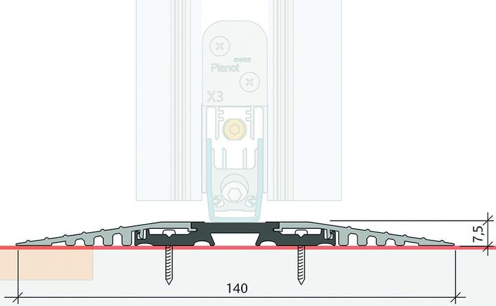 Immagine prodotto Planet F140 Soglia a pavimento, 1190 mm