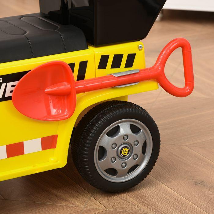 Produktbild Swisshandel24 Sitzbagger Rutscherauto mit Kippen Eimer und Schaufel für Baby 18-36 Monaten Metall PP-Kunststoff Ge