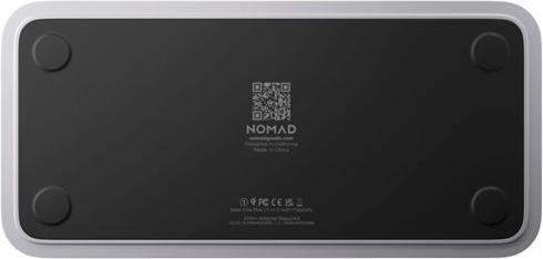 Actual product image Nomad Base One Max 3:1 with MagSafe Silver (15 W)