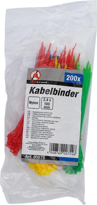 Produktbild BGS Kabelbinder (100 mm, 200 Stk.)