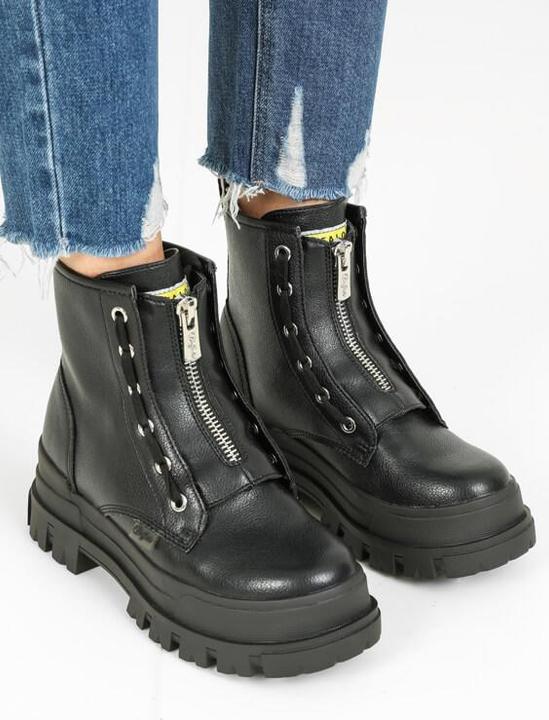 Buffalo Vegan Aspha Zip Plateaustiefelette