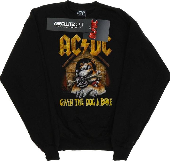 AC/DC Sweatshirt aus Baumwolle Give The Dog A Bone