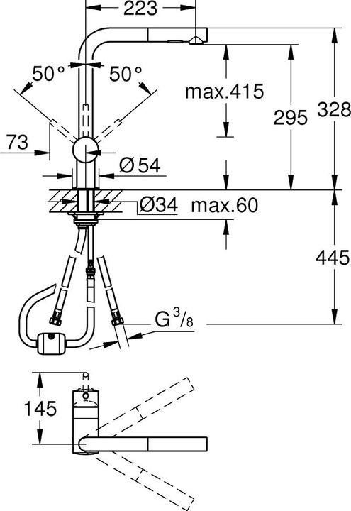 Immagine prodotto Grohe Miscelatore monocomando per lavello MINTA 1/2inch, bocca a L cool sunrise spazzolato