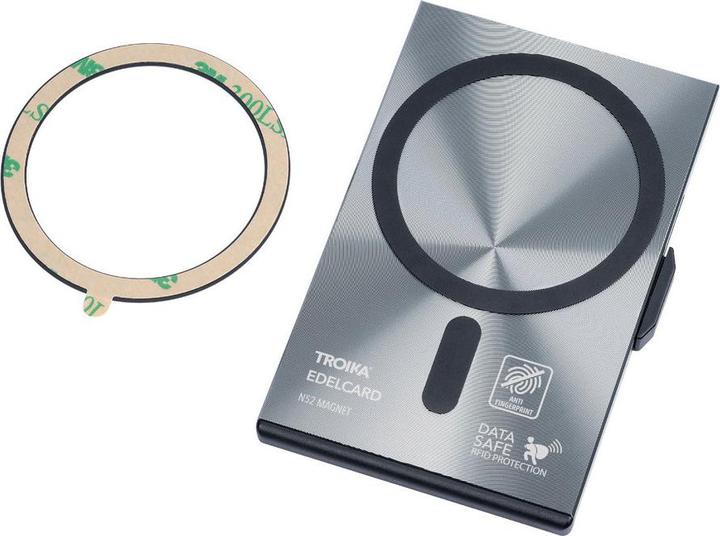 Actual product image Troika EDELCARD Kartenetui MagSafe, diamantschlifftitanfarben