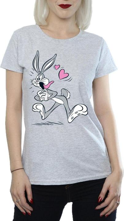 Actual product image Looney Tunes Womens/Ladies Bugs Bunny In Love Cotton T-Shirt (XL)