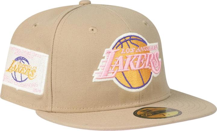 Image du produit New Era 59Fifty Fitted Cap - Los Angeles Lakers camel beige (7 1/4)