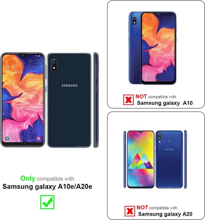Immagine prodotto Cadorabo Copertina per specchietto retrovisore Smart View a libro (Samsung Galaxy A20e, Samsung Galaxy A10e)