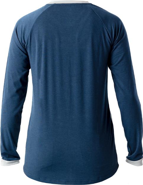 Immagine prodotto dirtlej Maglia da donna Mountee drirelease® Merino a maniche lunghe, grigio/blu, XL (XL)