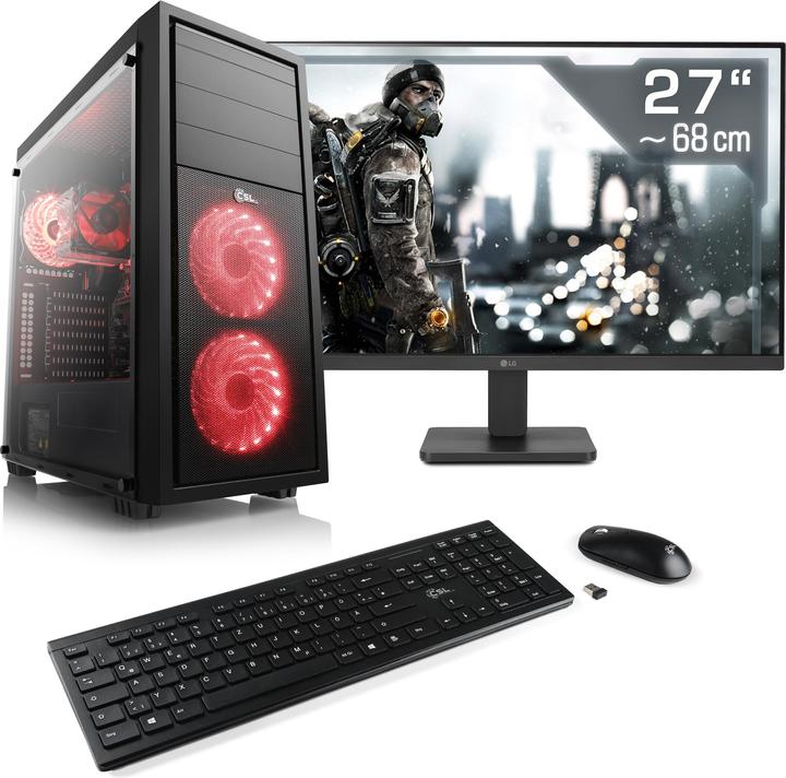 Actual product image CSL Gaming PC M11270H, QWERTZ Layout (DE) (AMD Ryzen 7 5700G, 16 GB, 1000 GB, AMD Radeon Graphics)