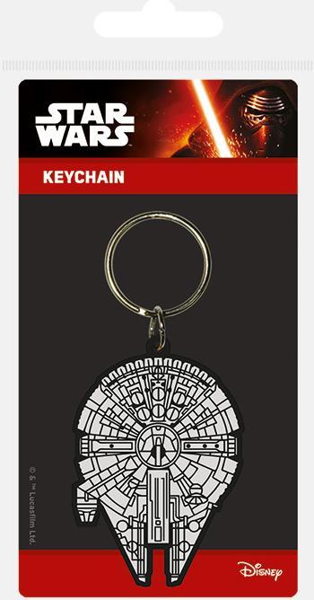 Pyramid Star Wars Rubber Schlüsselanhänger Millennium Falcon 6 cm