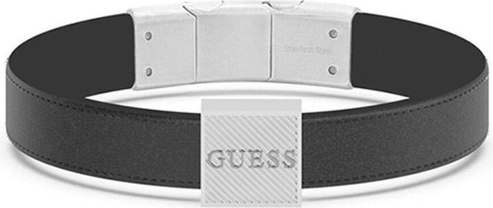 Produktbild Guess Bond Street luxury genuineack leather bracelet JUMB03031JWSTBKT/U (1 cm)