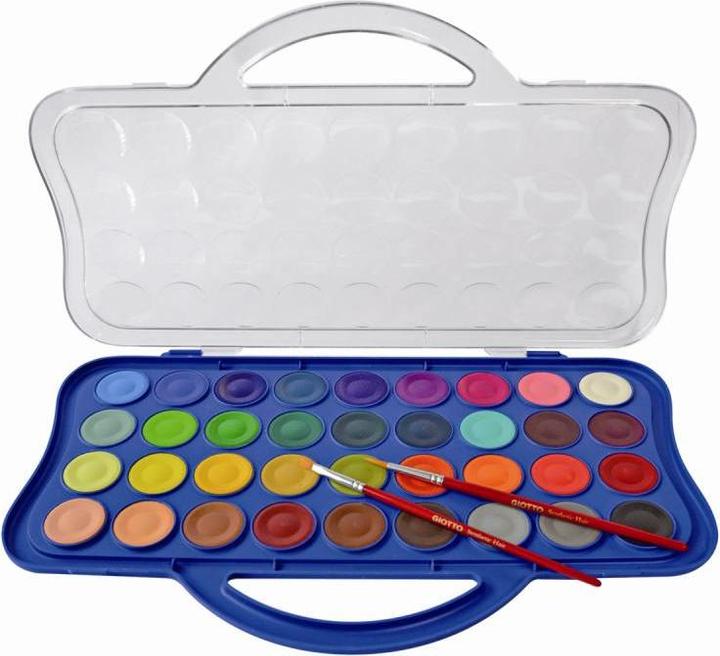 Actual product image Giotto Paints Watercolors 36 Pieces (353600) (Multicoloured)